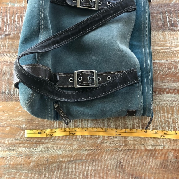 Ellington suede leather laptop shoulder bag - Picture 11 of 13